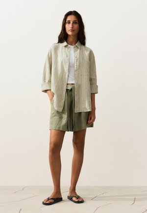 OYSHO, RELAXED SHIRT - Chemisier - light green