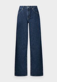 Wide leg - washed dark blue