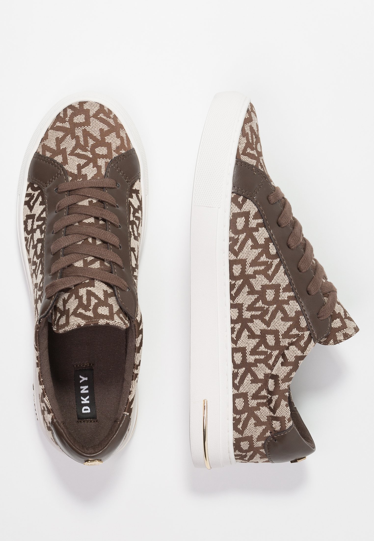 dkny brown trainers