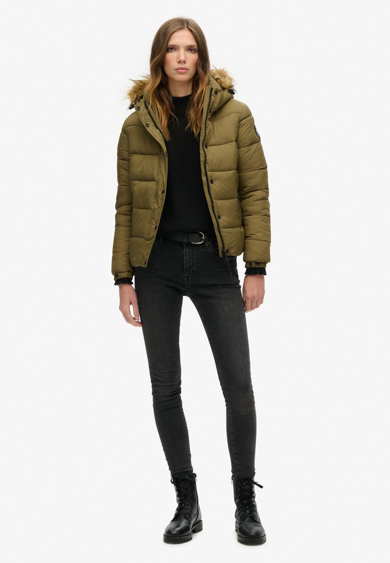 Superdry & Co Winterjas kaki Superdry & Co Winterjas kaki