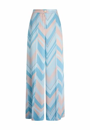 LIU JO PRINTED - Trousers - blue