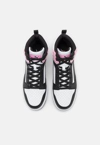 Puma REBOUND V6 UNISEX - Vysoké tenisky - white/black/pink lilac