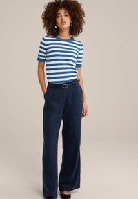 WE Fashion Marškinėliai su spaudiniu - ice blue