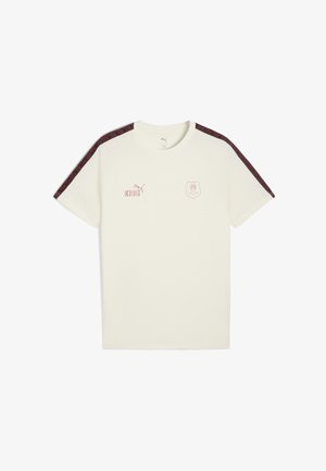 STADE RENNAIS FC KING - Nyomott mintás póló - warm white dark crimson