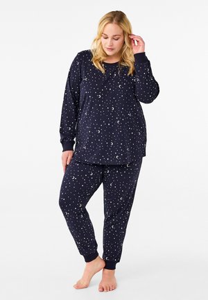 Zizzi BEDRUCKTE - Pyjama bottoms - night sky aop