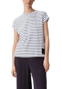 comma casual identity STREIFEN - T-shirt z nadrukiem