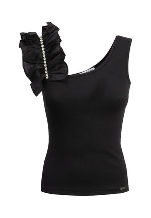 INFLUENCER, EMBELLISHED SHOULDER - Top - black