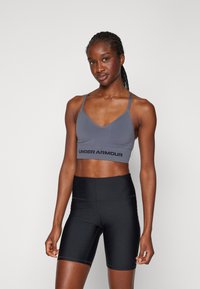 Under Armour VANISH SEAMLESS LOW - Sport-BH med lätt stöd - castlerock/black