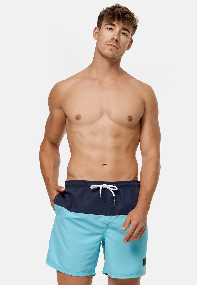 INDICODE JEANS PRUITT - Bañador corto - maui blue