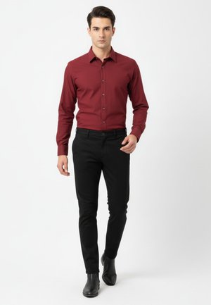 SKIN MANGA LARGA  - Camisa elegante - granate