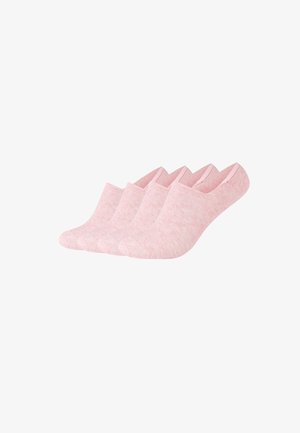 camano, INVISIBLE LOW FOOTIES UNISEX 4 PACK - Chaussettes invisibles - rosé melange