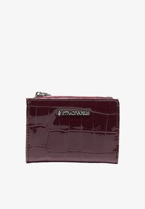 Stradivarius, MOCK CROC CARD HOLDER PURSE - Punge - dark red