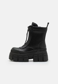 Buffalo GOSPHER ZIP BOOT - Botas de tornozelo com plataforma - black