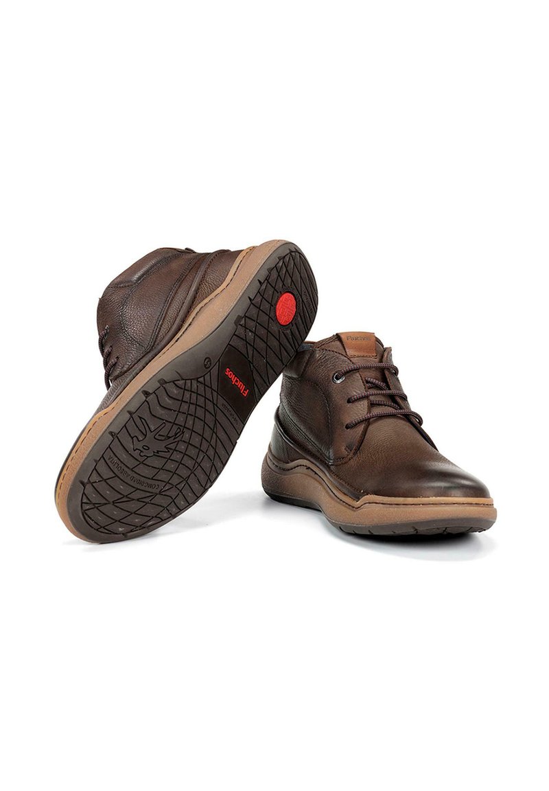Zapatos De Hombre Fluchos Botines De Piel Con Cordones Para Hombre