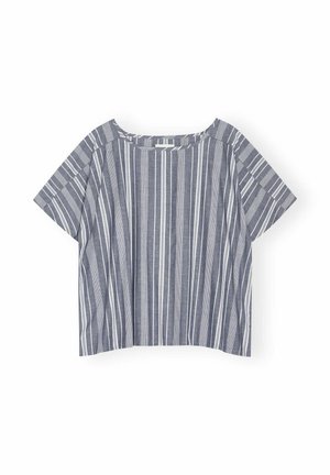 moshi moshi mind, BALANCE TOP STRIPE - Blouse - sea blue/white