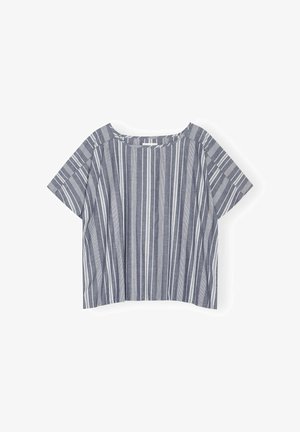 moshi moshi mind, BALANCE TOP STRIPE - Blouse - sea blue/white
