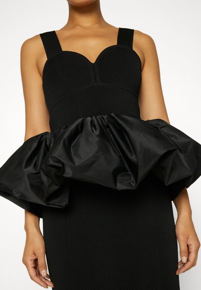 Hervé Léger RUCHED PEPLUM  - Cocktail φόρεμα / Φόρεμα για πάρτι - black