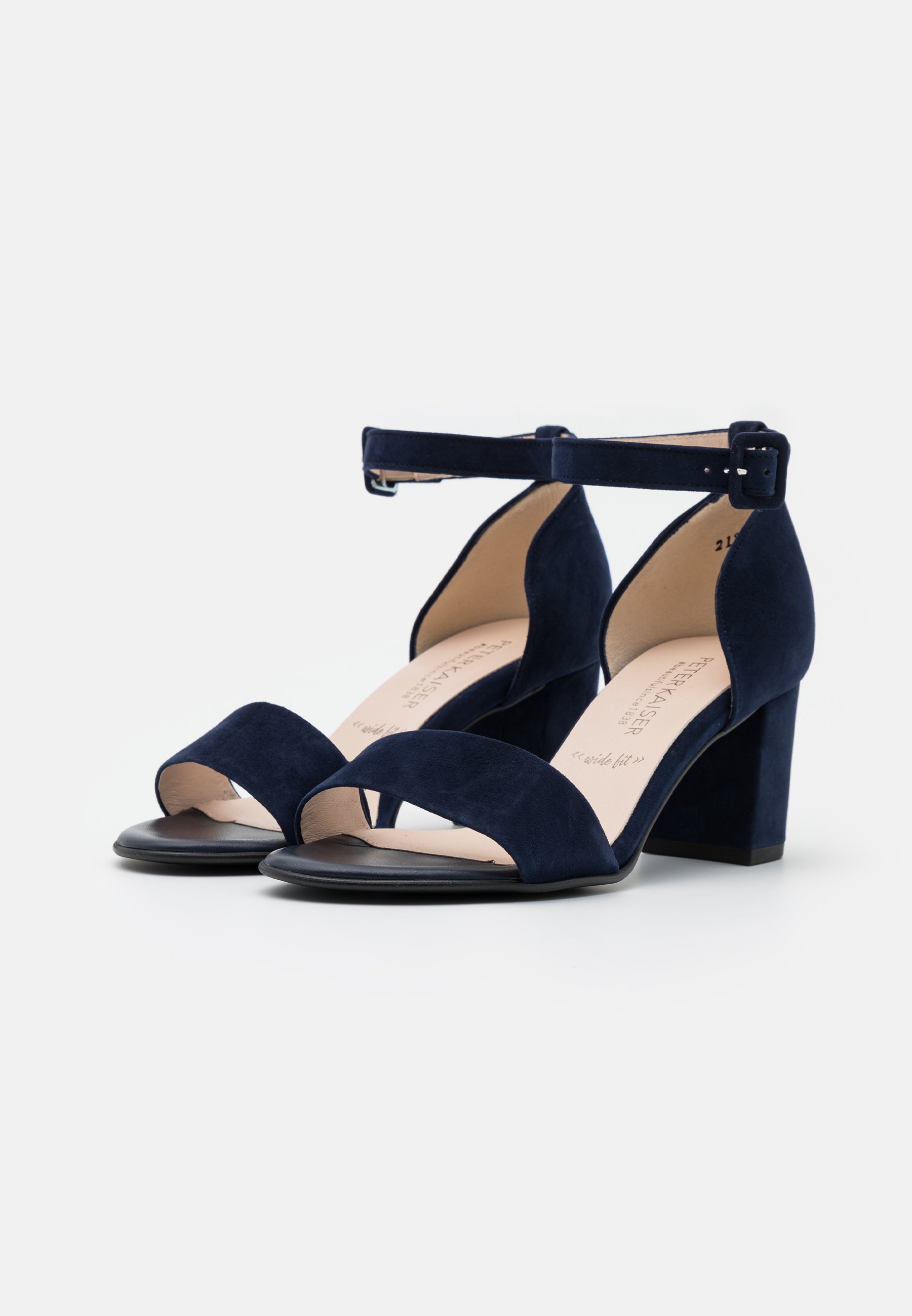 wide navy sandals