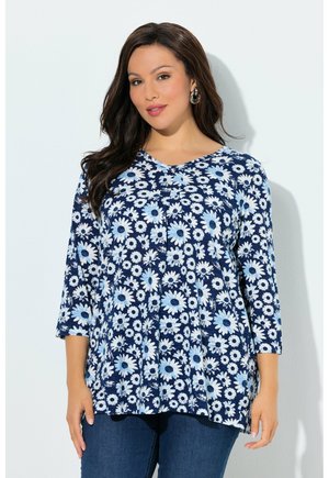 DAISY PRINT TEE - Langærmet T-shirt - ink blue