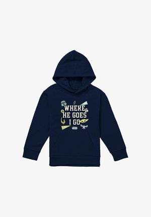 Star Wars, STAR WARS THE MANDALORIAN GROGU WHERE HE GOES BADGES UNISEX - Hoodie - dark blue
