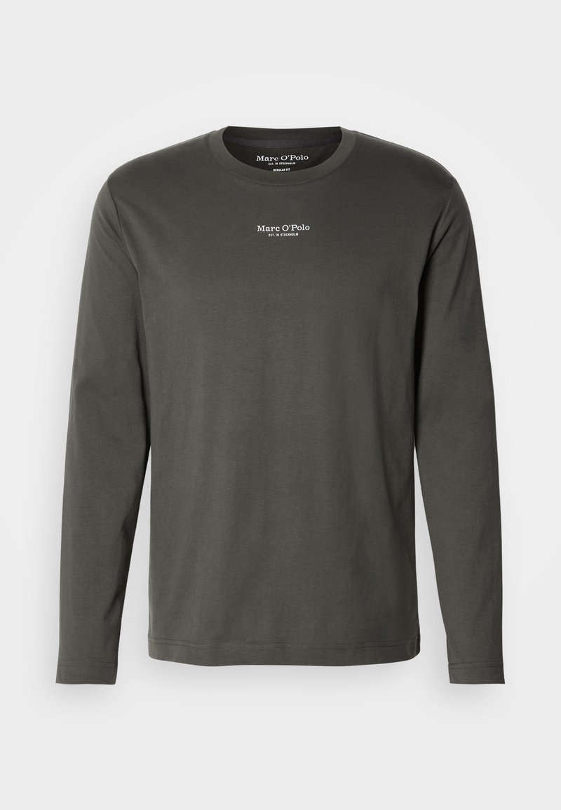 Marc O’Polo Longsleeve donkerbruin mêleerd