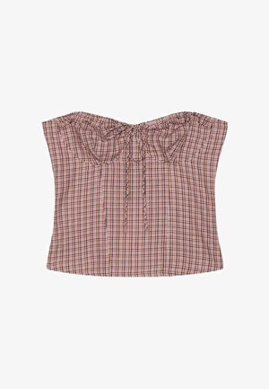 Stradivarius, BUSTIER CORSET TOP - Débardeur - light pink
