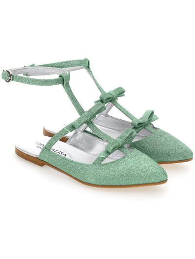 Monnalisa Ballerines à brides arrière - cedro