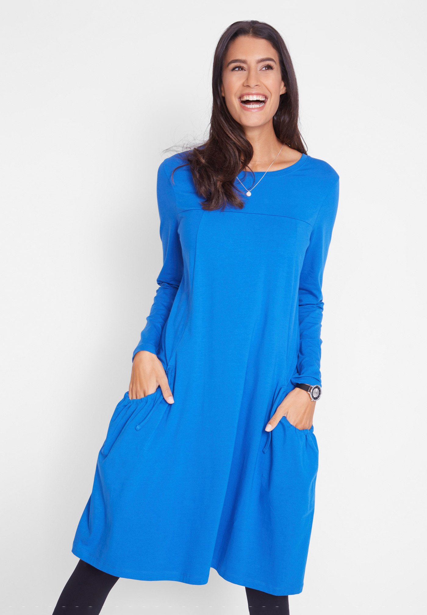 bonprix Vestito di maglina - blau/blu - Zalando.it
