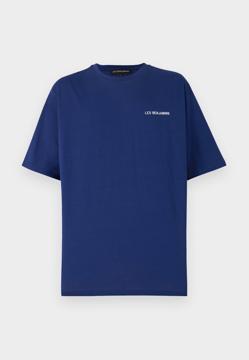 Les Benjamins T-shirt print donkerblauw