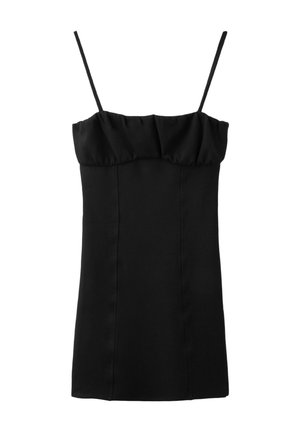 Stradivarius, SHORT BANDEAU DRESS - Vestito di maglina - black