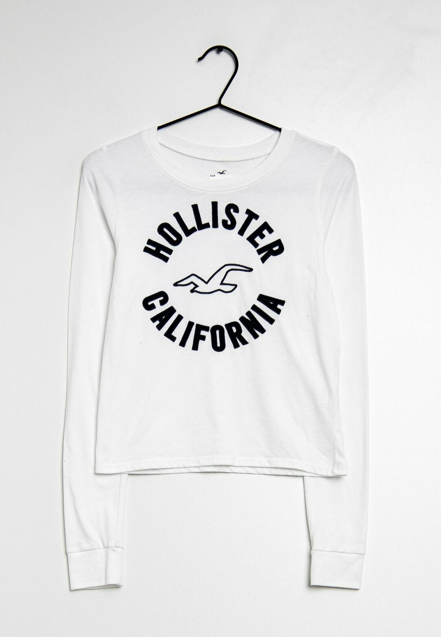 Camisa Blanca Hollister Camisetas Manga Larga Hollister Camiseta De Manga  Larga White/blanco (Segunda, image size:1524x2200