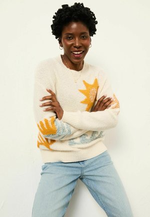 SURF PATTERN - Strickpullover - natural