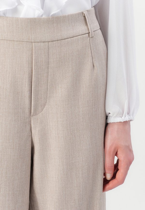 VIVARONE WIDE - Trousers - natural melange4