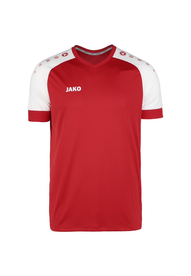 JAKO FUSSBALL - T-Shirt sport - sportrot / weiss