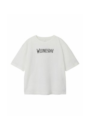 WEDNESDAY - Print T-shirt - cloud dancer