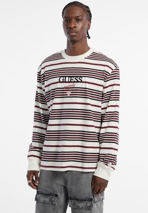 Guess GESTREIFTES  - Long sleeved top - mehrfarbig weiß