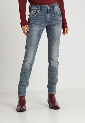 Slim fit -farkut - light-blue denim