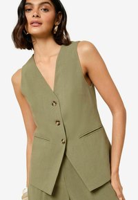 Friends Like These - REGULAR FIT - TAILORED - Waistcoat - khaki green Thumbnail Image 1