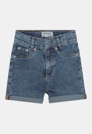 GIRLS HIGH-WAIST - Shorts vaqueros - medium blue