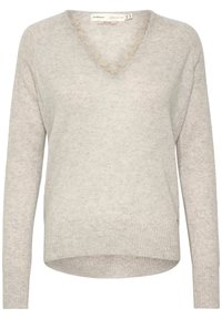 LUKKA V-NECK PREMIUM - Pulóver - new light grey melange