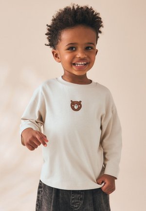 Next, REGULAR FIT - LONG SLEEVE SMALL GRAPHIC PRINTED T-SHIRT . - T-shirt à manches longues - neutral bear
