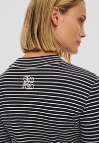 s.Oliver BLACK LABEL AUS STRETCH - Langarmshirt - schwarz