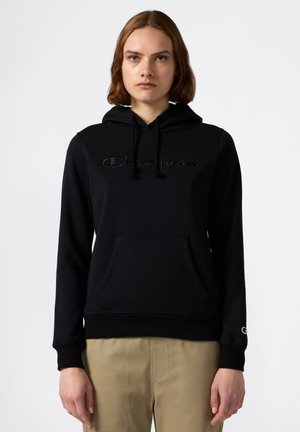 Felpa con cappuccio - black