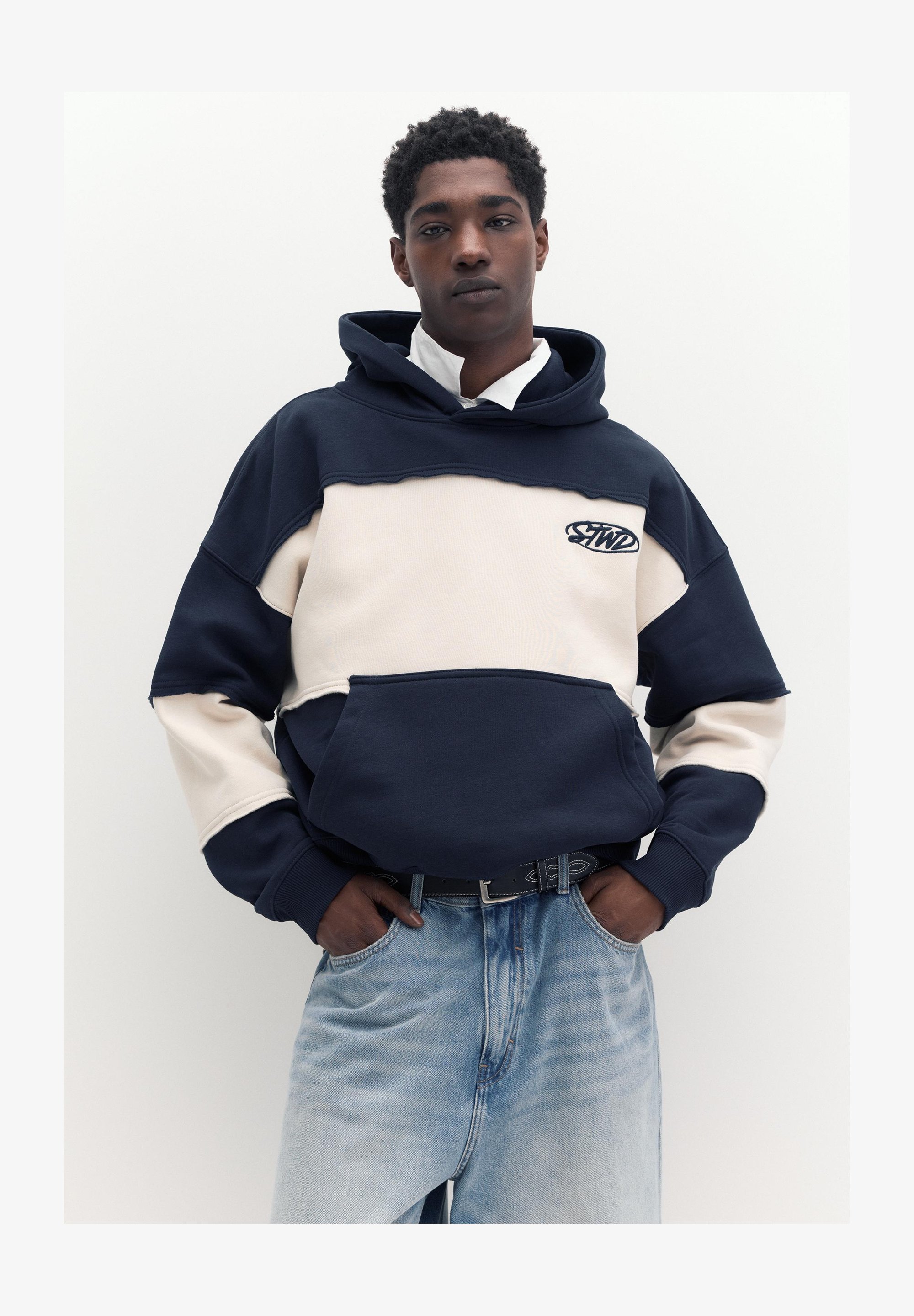 Felpa Con Cappuccio Uomo '1978' – Blu Navy, Taglia M – Interno Felpato, 280 G/m² – Idea Regalo Per Nati Nel 1978
