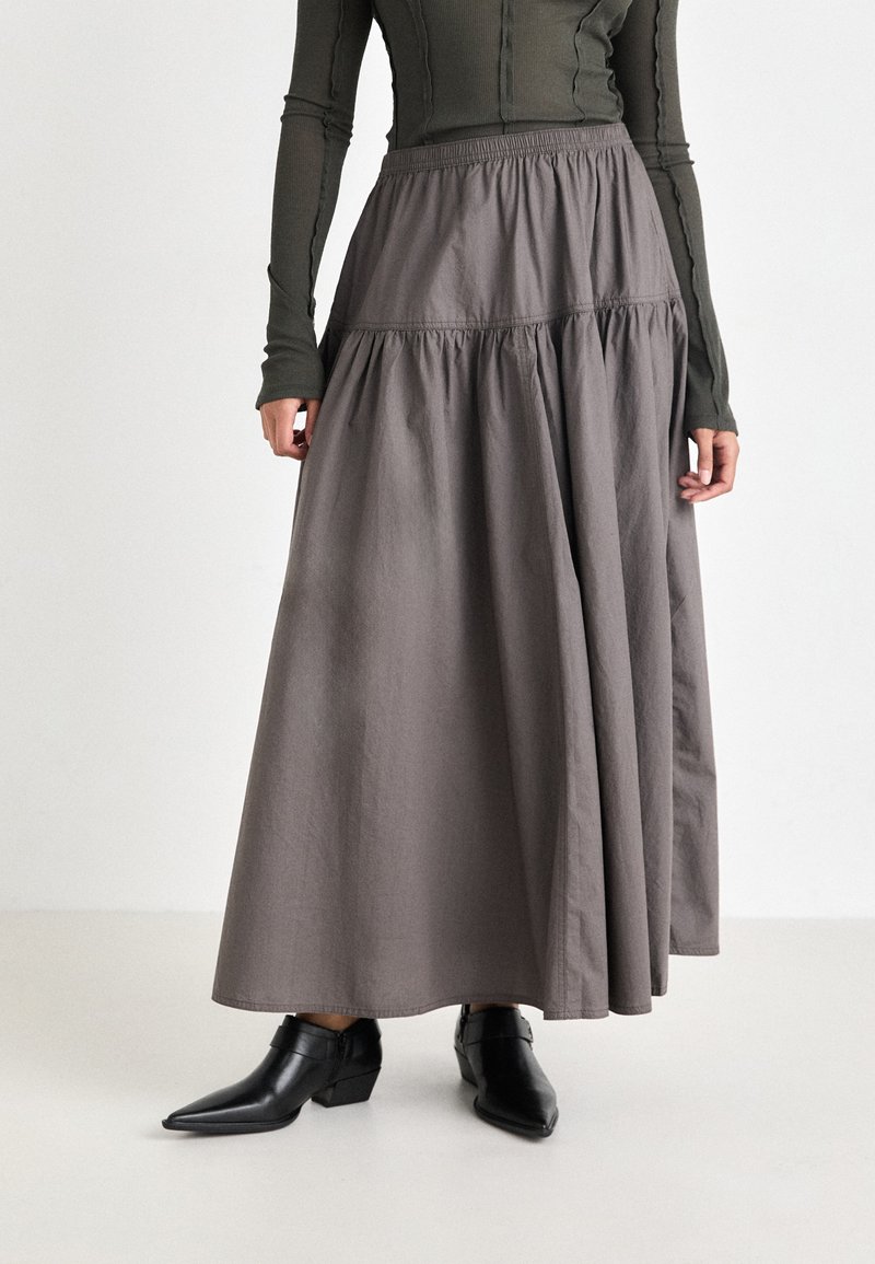 Weekday SKIRT - Maxisukňa - dark mole