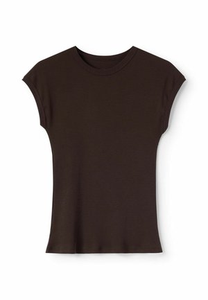 Intimissimi, SHORT-SLEEVED RIBBED SUPERIOR - T-shirt basique - brown