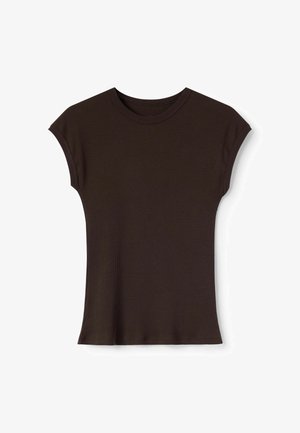 Intimissimi, SHORT-SLEEVED RIBBED SUPERIOR - T-shirt basique - brown