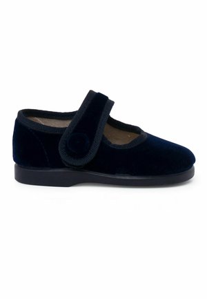 MERCEDITAS DE CON BOTÓN CINTA ADHESIVA   - Baby shoes - azul marino