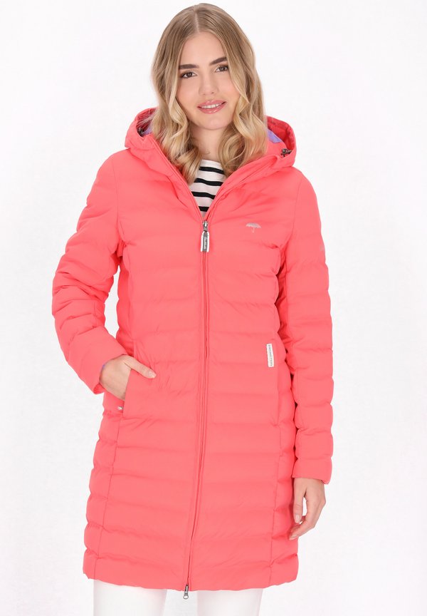 Wintermantel - coral