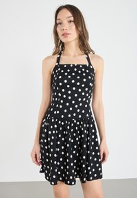 Even&Odd - Trikotāžas kleita - black/white Miniatūras attēls 1